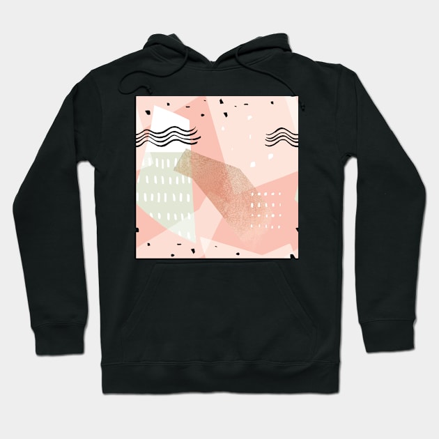 Pink Pastel Pattern Hoodie by Alexander S.